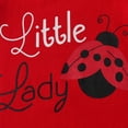 thumbnail image 4 of Toddler Baby Girl Clothes Cartoon Pattern Ruffled Tops and Shorts Summer Outfits Red 2-3T, 4 of 6