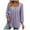 Purple, variant on Work Tops for Women Fall Long Sleeve Texture Ruched Square Neck Womens Tshirts Dressy Casual White S