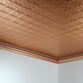 thumbnail image 2 of FASÄDE Traditional 10 Decorative Vinyl 2ft x 4ft Glue Up Ceiling Panel in Polished Copper (5 Pack), 2 of 5
