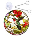 thumbnail image 1 of Decoración de puerta delantera, letrero de colibrí acrílico, colgante, decoración colgante de porche, 1 of 7
