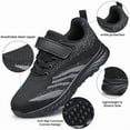 thumbnail image 4 of vibdiv Boys Girls Running Sneakers Slip on Breathable Tennis Athletic Walking School Kids Shoes All Black Toddler Size 6, 4 of 6