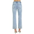 thumbnail image 5 of RISEN High Rise Straight Cuffed Relaxed Jeans, 5 of 6