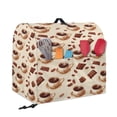 thumbnail image 2 of FOR U DESIGNS Coffee Cup Chocolate Stand Mixer Cover Portable Mixer Dust Covers Multi Pockets for Various Kitchen Appliance Accessories Dust Cover with Top Handle and Pocket - S, 2 of 8