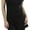 Black, variant on ToBeInStyle Women's Long Scoop Neck Tunic Dress with Cap Sleeves