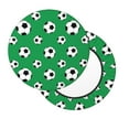 thumbnail image 3 of Bar Stool Covers Round, Soccer balls green cute Bar Stool Cushion Covers Seat Cushion with Elastic Bands, Chairs Covers for Kitchen Dining Room 12-14 Inch, 3 of 7