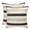 Black and Beige, variant on PiccoCasa Decorative Throw Pillow Cover Striped Cushion Case Green and White 12" x 20" 2