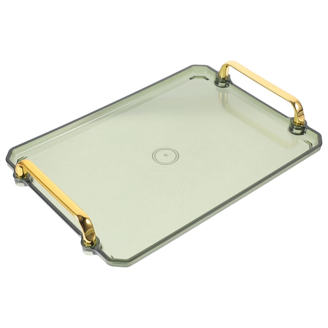 Bandeja de almacenamiento con doble asa Bandeja para servir refrigerios Bandeja para tazas de té Bandeja organizadora para tazas