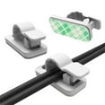 thumbnail image 6 of Pack Of 20 Cable Clips Adhesive Design For HassleFree Wire Management At Homes Or Work 8mm Wide Cable Slot Diameter, 6 of 8