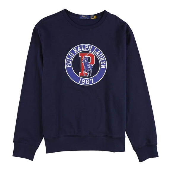 Ralph Lauren Mens Graphic Polo Logo Sweatshirt, Blue, Small