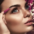 thumbnail image 3 of By MILLY Pointed Tweezers - High Carbon Stainless Steel Needle Nose Tweezers - Fine Point Tweezers Precision Hair Removal - Perfectly Aligned & Hand-Filed Sharp Tweezers - Pink, 3 of 8
