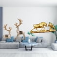 thumbnail image 2 of Estatuas de ciervos y de pie, figuritas de toro, de arte modernas, esculturas de animales chinos, adornos para la decoración del hogar,, 2 of 8