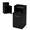 119-Black, variant on Esheno Commercial Trash Can 19 Gallon Steel Indoor Outdoor Tethered Lid Removable Bucket Weather Resistant for Park School Mall Office Black