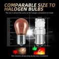 thumbnail image 3 of jinwen Car Flashing Strobe Tail Brake Lights Bulbs Replacement with Lens Projector for Red BAY15D, 3 of 9