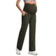 thumbnail image 1 of Pantalones anchos para maternidad CRZ YOGA Butterluxe Olive Green, 1 of 4