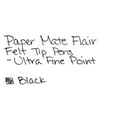 thumbnail image 4 of Paper Mate 8330152 Flair Extra-Fine 0.4 mm Felt Tip Porous Point Pen - Black (1 Dozen), 4 of 4
