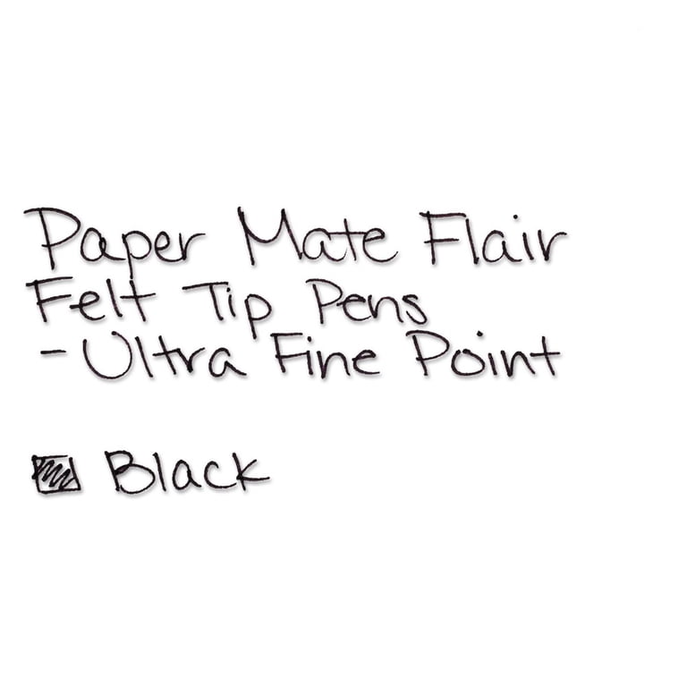Paper Mate Flair Extra-Fine Felt Tip Pens, Black, 12 Count photo 4