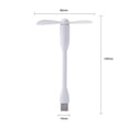 thumbnail image 3 of Mini ventilador USB flexible para banco de energía, computadora portátil, PC, cargador de CA (blanco) WDOplteas Para estrenar, 3 of 6