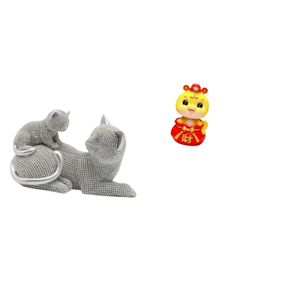 Figura de escritorio,Estatua de gato,linda estantería,escritorio,decoración del hogar,Figura decorativa creativa para la oficina y el hogar.,Estatua de serpiente china,Estatua de serpiente