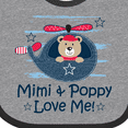 thumbnail image 4 of Inktastic Mimi and Poppy Love Me Grandchild Boys Baby Bib, 4 of 4