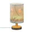 thumbnail image 2 of Flamingo Palm Trees Shells Table Lamp with USB Port LED Warm Light Lamp Night Light Home Decor, 2 of 7