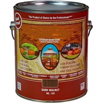 EnjinZZ 125 1-Gallon Can Dark Walnut Exterior Wood Stain and Sealer