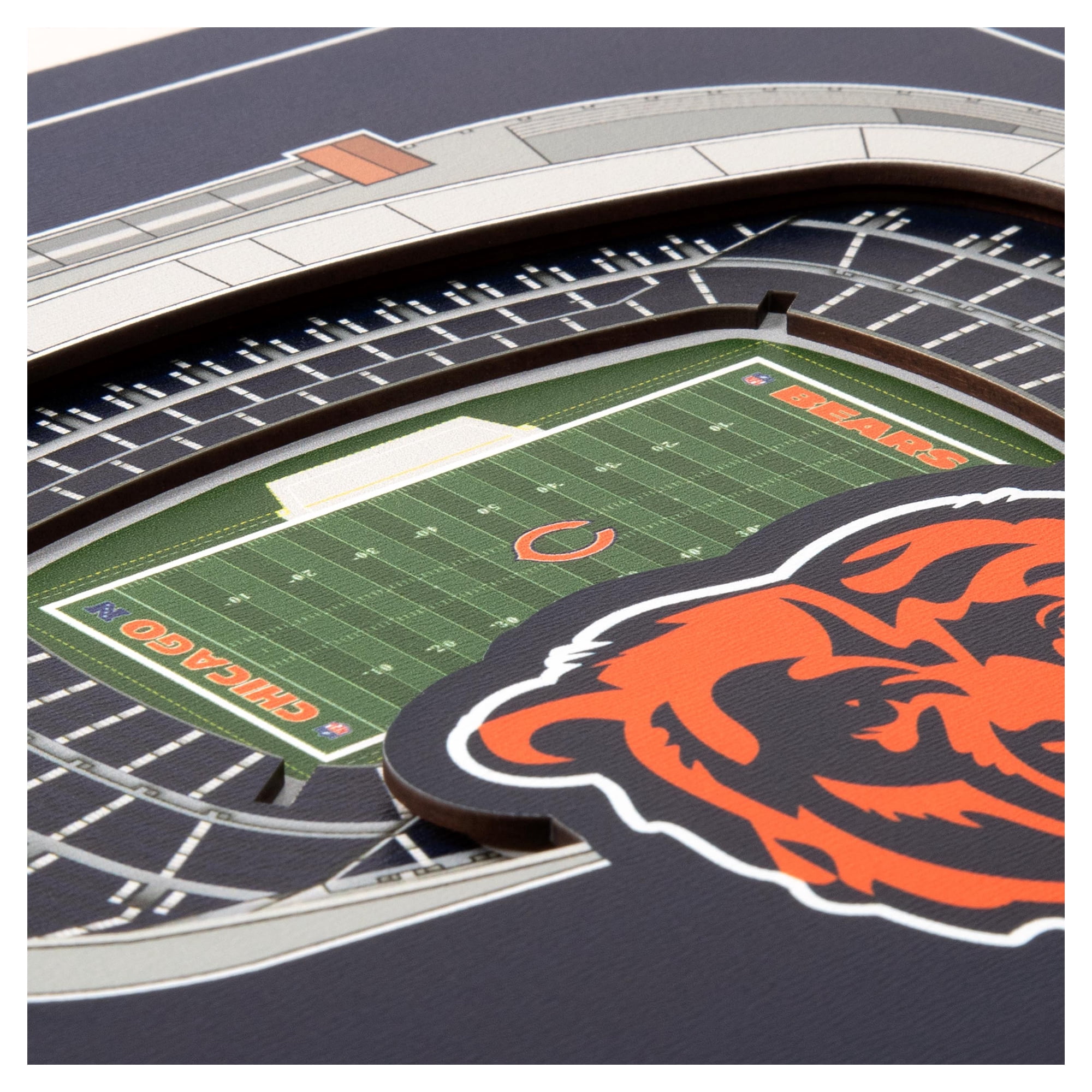 IDNA Chicago Bears 12" x 12" Stadium Series 3D Wall Art