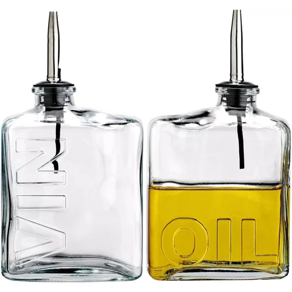 EAT COLLECTION S/2 20OZ OIL & VINEGAR BOTTLES
