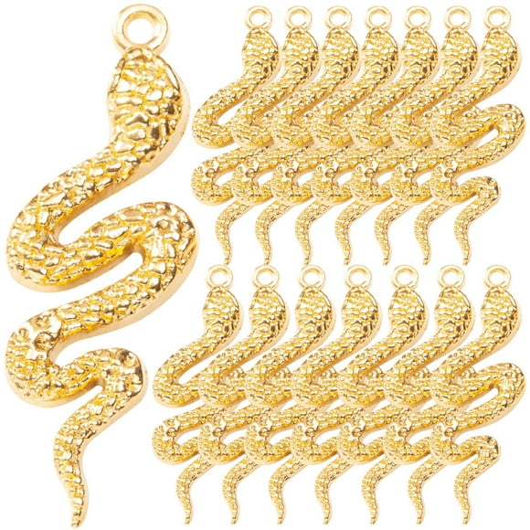 48 Pcs Breloques Serpent Breloques Western Apprêts de Bijouterie Pendentifs Serpent Breloques pour Fabrication de Bijoux