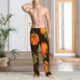 thumbnail image 2 of Pofeuu Orange Pumpkin Print Men's Pajama Pants, Soft Lounge Pajama Pants with big pockets for Men Plaid Pj Bottoms-XX-Large, 2 of 6