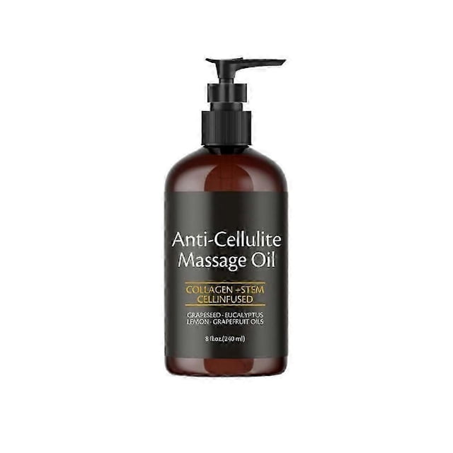 240ml Anti Cellulite Massage Oil Infused with Collagen and Stem Cell Skin Tightening Cellulite Moisturizing Body Essential Oil