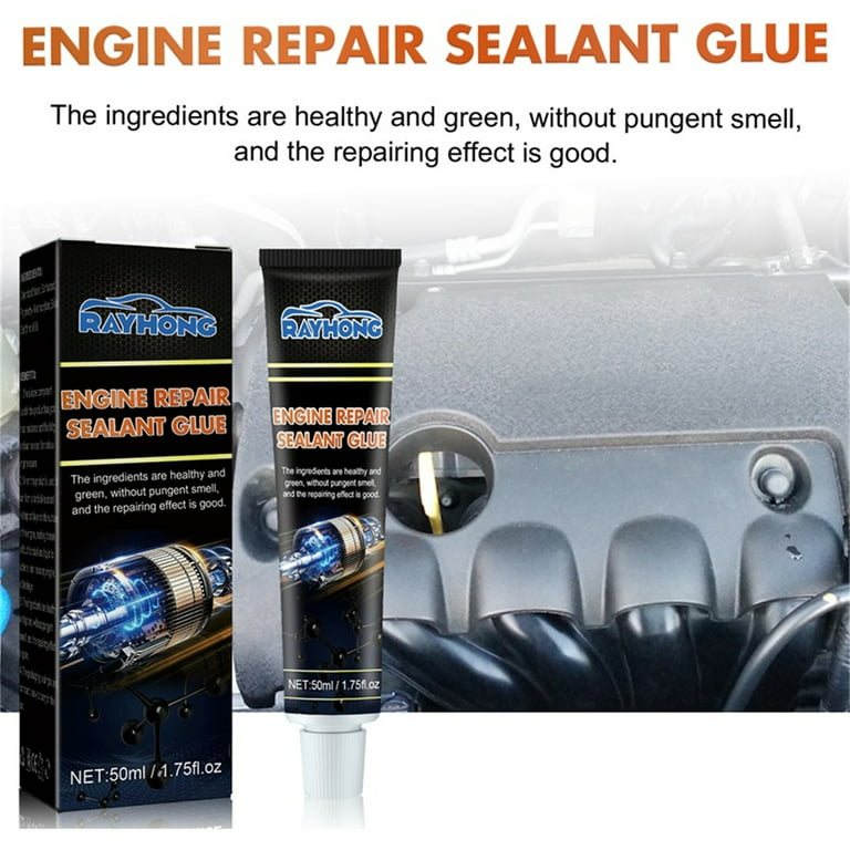Engine Repair Sealant Glue Sealant Glue, High Temperature Heat from -80F to 600F, Size: 1XL, Black