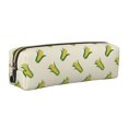 thumbnail image 1 of Fotbe Corn Estuche para Lápices de Cuero con Estampado, Estuche con Cremallera Resistente, Organizador Compacto y Elegante para Papelería, 1 of 7