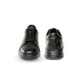 thumbnail image 2 of Men’s Black Genuine Leather Lace-Up Casual Sneakers, 2 of 9