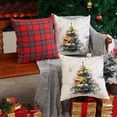 thumbnail image 4 of Christmas Pillow Covers 18x18 Inch Set of 2 Watercolor Christmas Tree Stars Decorative Throw Pillows Winter Christmas Decor for Home Couch 42, 4 of 6