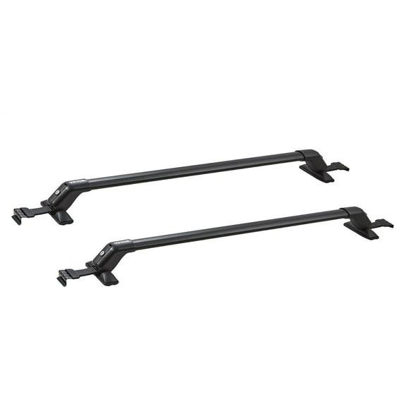 Universal Roof Rack Cross Bars, 41.3" Aluminum Roof Rack Crossbars, Fit Roof without Side Rail, 155 lbs Load Capacity, Adjustable Bare Roof Crossbars with Locks, for SUVs, Sedans, and Vans