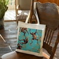 thumbnail image 6 of COMIO  Penguin Cubs Canvas Tote Bag for Women Aesthetic Shoulder Bags Durable Grocery Shopping Bag, 6 of 8