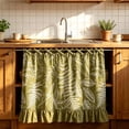 thumbnail image 6 of Dmlowu Ruffled Oven Skirt, Adjustable Tie Waterproof Oven Skirt Curtain, Stain-Resistant Cover for Oven Sink Toaster Microwave, Farmhouse Kitchen Decor, 6 of 7