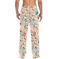 thumbnail image 4 of FORMRS Mens Pajama Pants with Pockets Sleepwear Lounge Bottoms Sizes S-2XL, Watercolor Leaves, 4 of 7