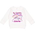 thumbnail image 2 of Inktastic My Grandma Loves Me Unicorn Toddler Sweatshirt, 2 of 4