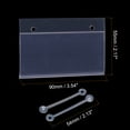 thumbnail image 5 of Uxcell 90x55mm Clear Plastic Label Holder with Hanging Buckle, 10 Pack, 5 of 5