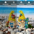 thumbnail image 4 of Tropical Beach Gnome Duo Figurine Set, Cute 6" Summer Decoration Garden Statue, 4 of 8