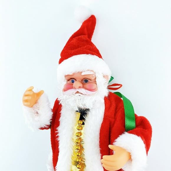 Centerpiece Christmas Chandelier Chain Rose Glass Window Panel Christmas Decoration Santa Climbing Hanging Xmas Ornament Santa Decoration