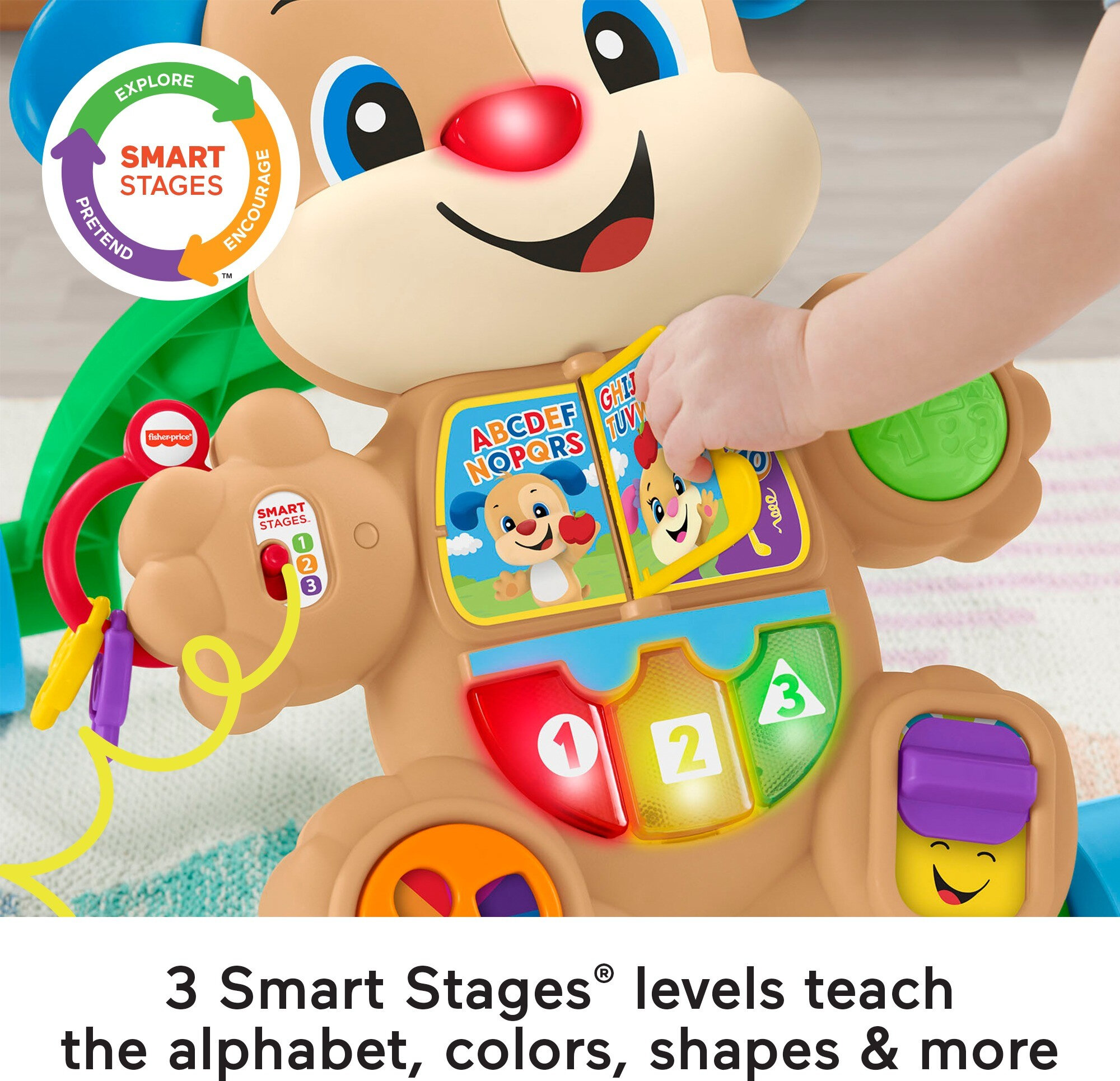 Fisher-Price Laugh & Learn Smart Stages Learn with Puppy Walker Baby & Toddler Toy - image 4 of 7