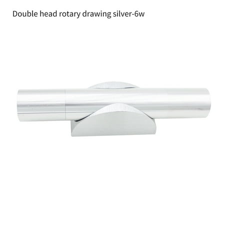 

Hfyihgf LED Double-head Brushed Aluminum Wall Lamp Bedside Lamp Long/Short Style Cool White Light