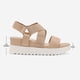 thumbnail image 3 of Sandalias de Plataforma con Cuña y Punta Abierta para Mujer Dream Pairs Nude Talla 9, 3 of 8