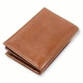 thumbnail image 1 of Cognac Brown Leather Smart Card Case Wallet, 1 of 6