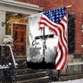 thumbnail image 6 of Christian Cross American Flag, Decorative Outdoor Flags - 4th of July, Independence Day Decorations for Home, Indoor, Outdoor, House Flag USA House Garden Flags Premium Polyester, 6 of 10