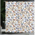 thumbnail image 3 of Ambesonne Paisley Shower Curtain, Rose Buds Print Bohemian, 69"Wx70"L, Violet Caramel, 3 of 4