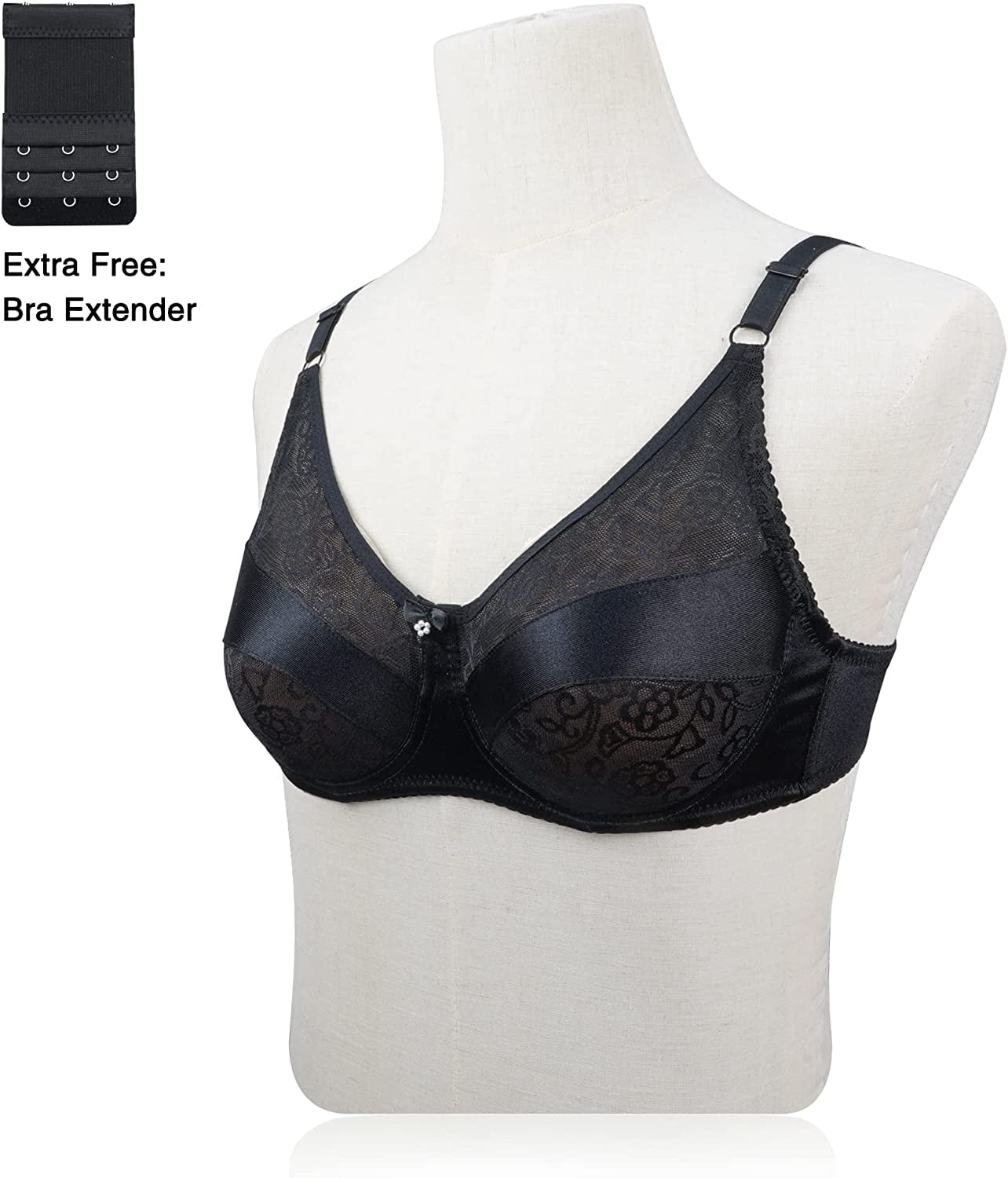 Post-Surgical Bra Mamoplasty, Mastectomy and Silicone Prosthesis - Code  60104 Black - New Form (black) : : Health & Personal Care