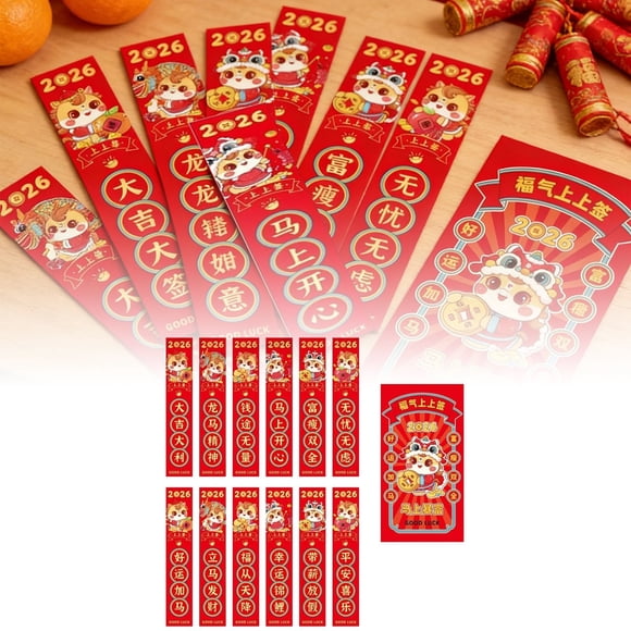 TIELUTT 2026 Lottery Red Envelope Year Of Lottery Red Envelope Drawing Year Baptism Thank You Cards Friendship Day Cards Valentines Day for Boyfriend Happy Birthday for Husband Valentines for Daughte
